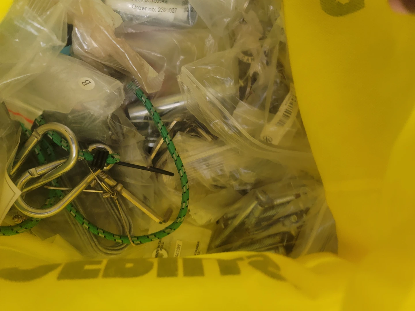 Assorted Hardware and Carabiners