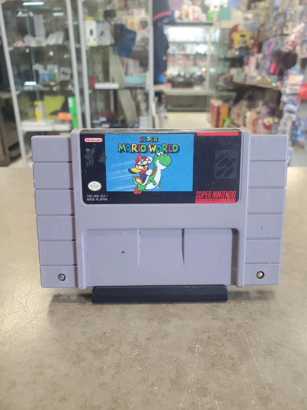 Super Nintendo Super Mario World Game Cartridge