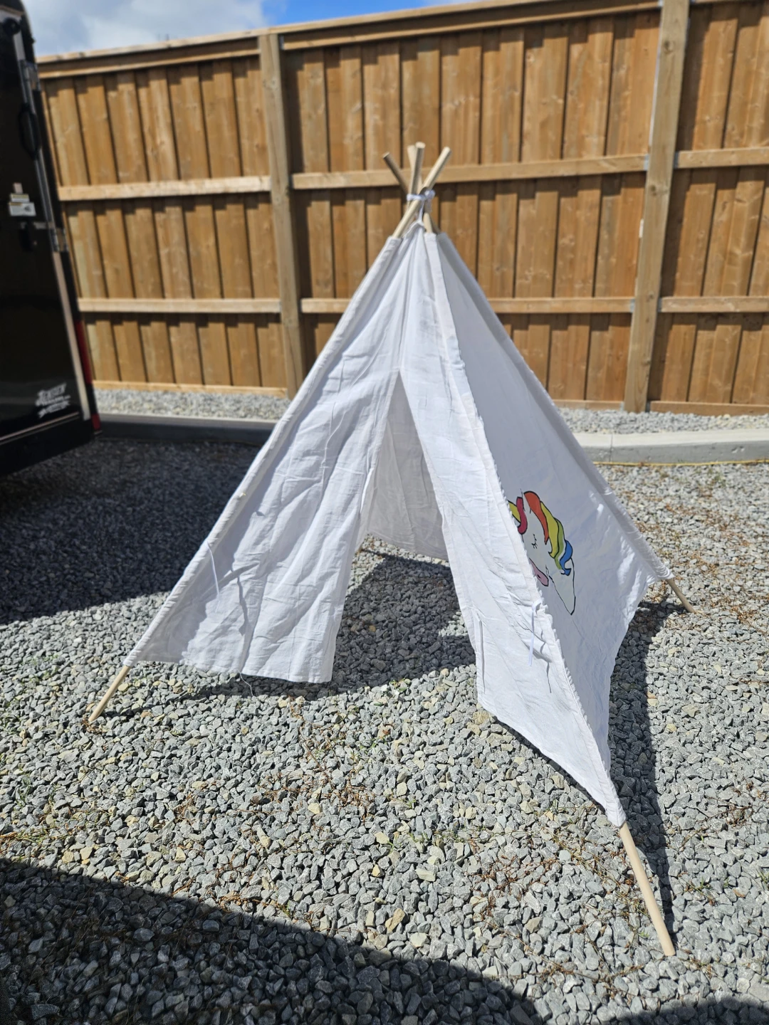 White Unicorn Teepee Play Tent, x2
