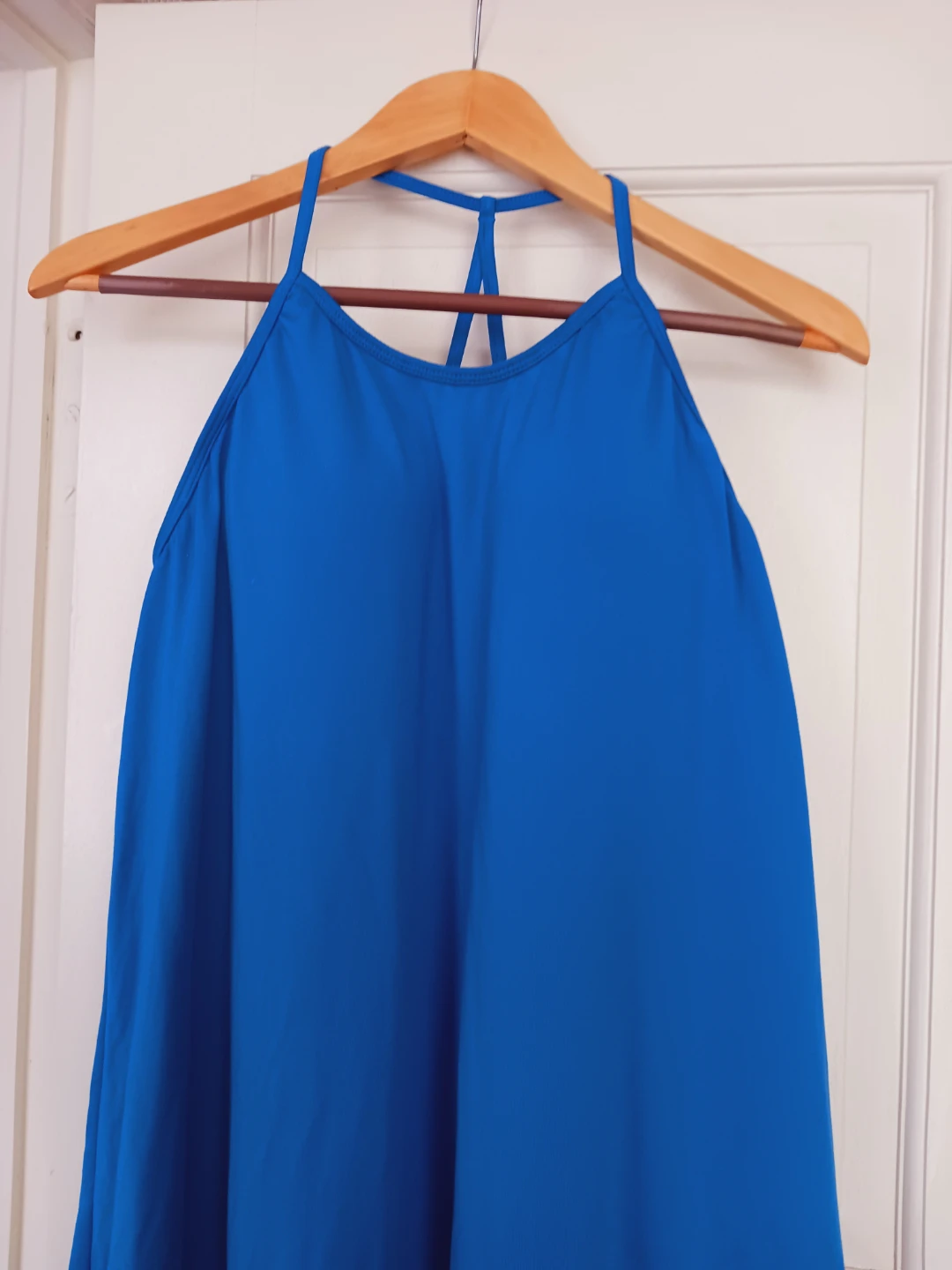 Blue Tank Top with Built-in Bra. Size L. - photo 2