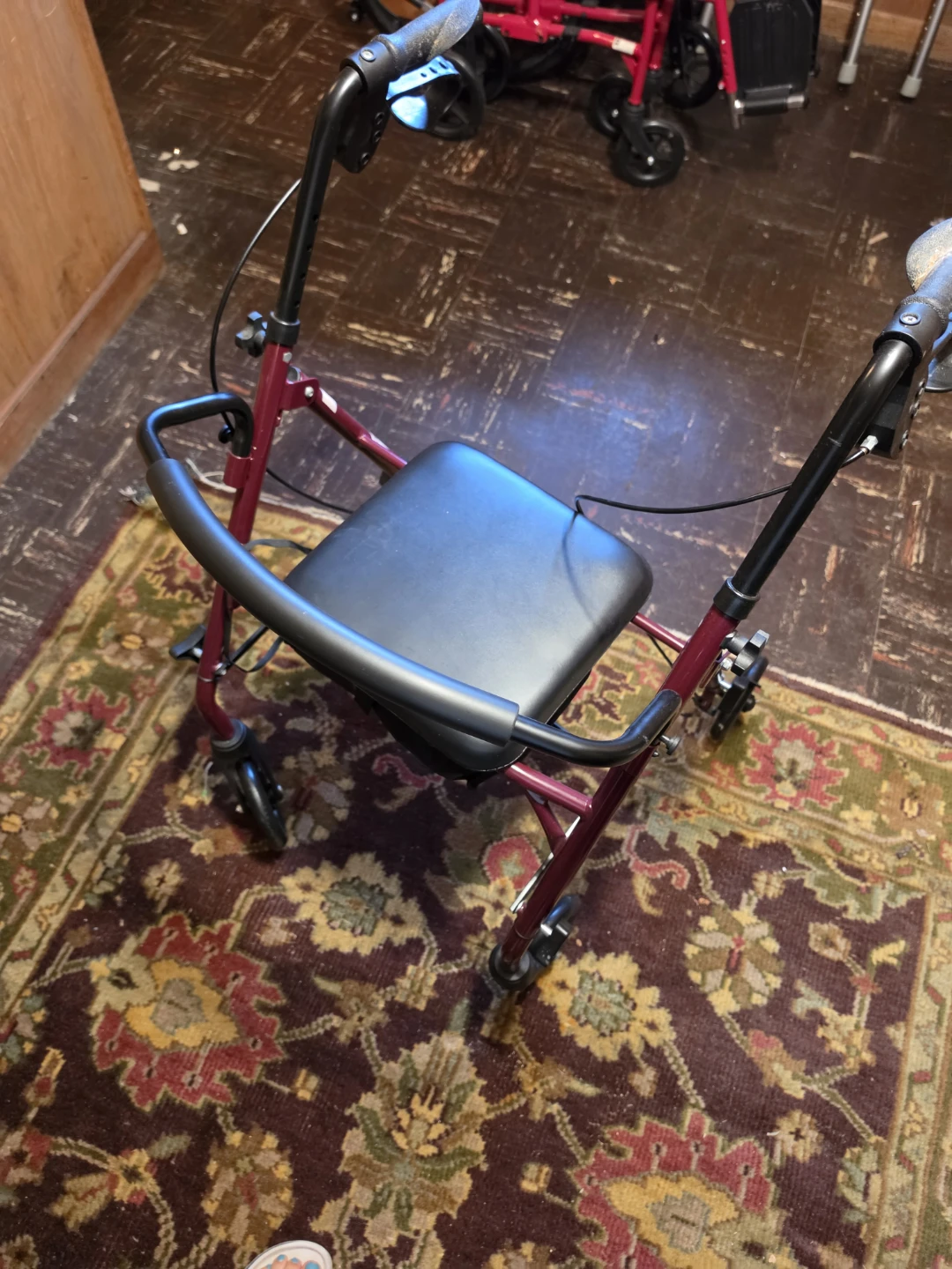 Medline Walker with brakes and seat - photo 2