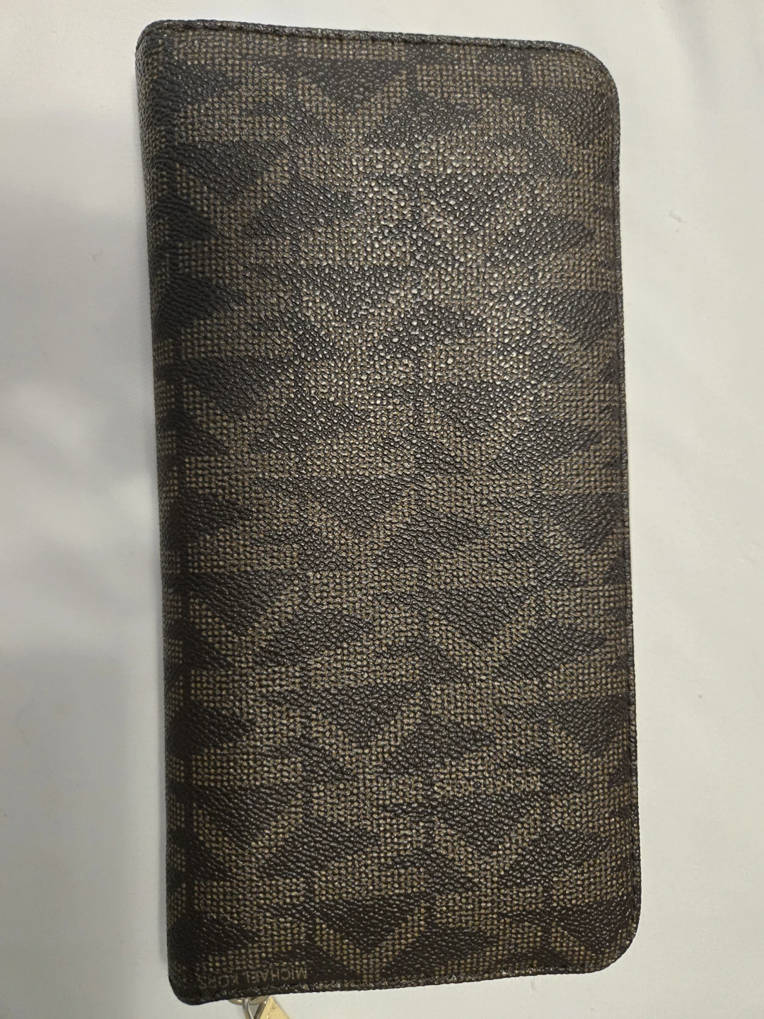 Michael Kors brown monogram zip around wallet - photo 2