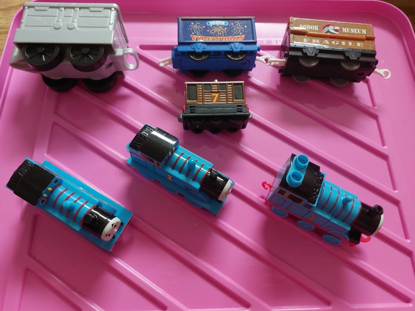 Wooden magnetic toy cars and Thomas & Friends Train Lot - photo 2