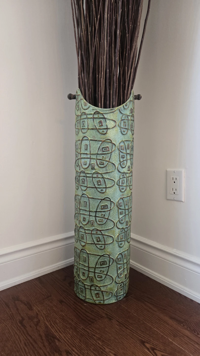 Tall Decorative Vase with Branches
