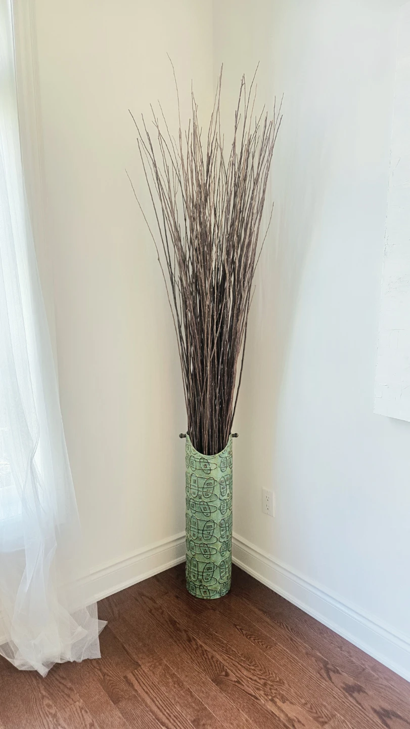 Tall Decorative Vase with Branches - photo 2