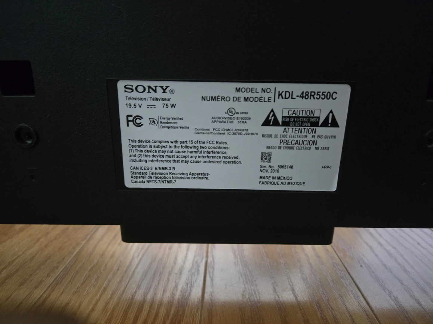 Sony KDL-48R550C Television - photo 2