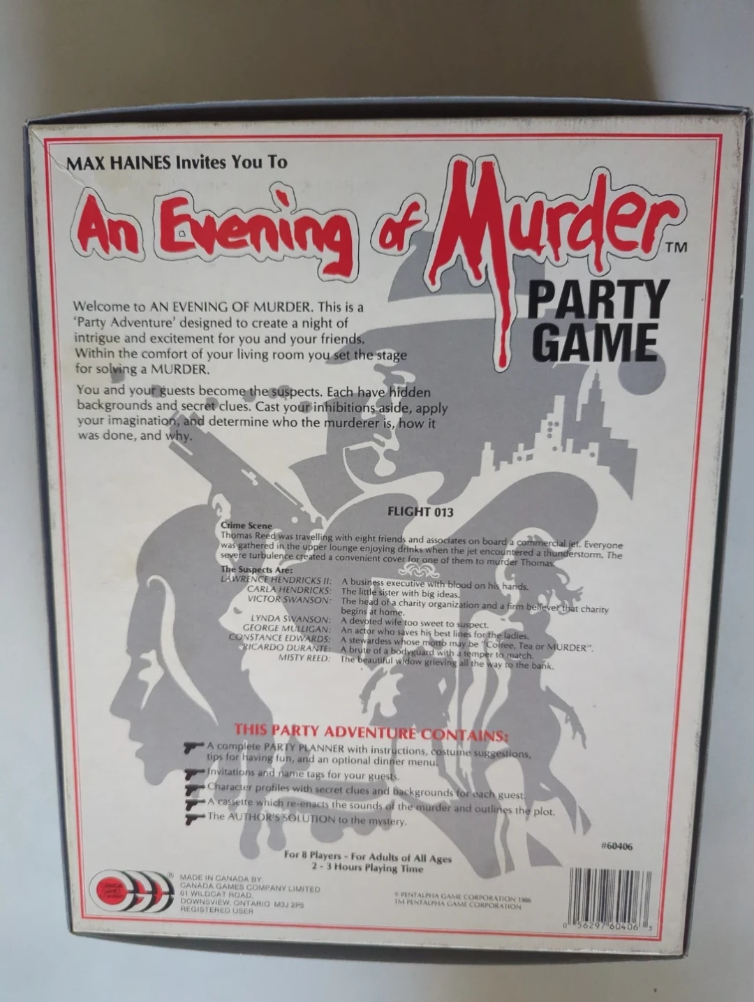 An Evening of Murder Party Game - Flight 013 - photo 2