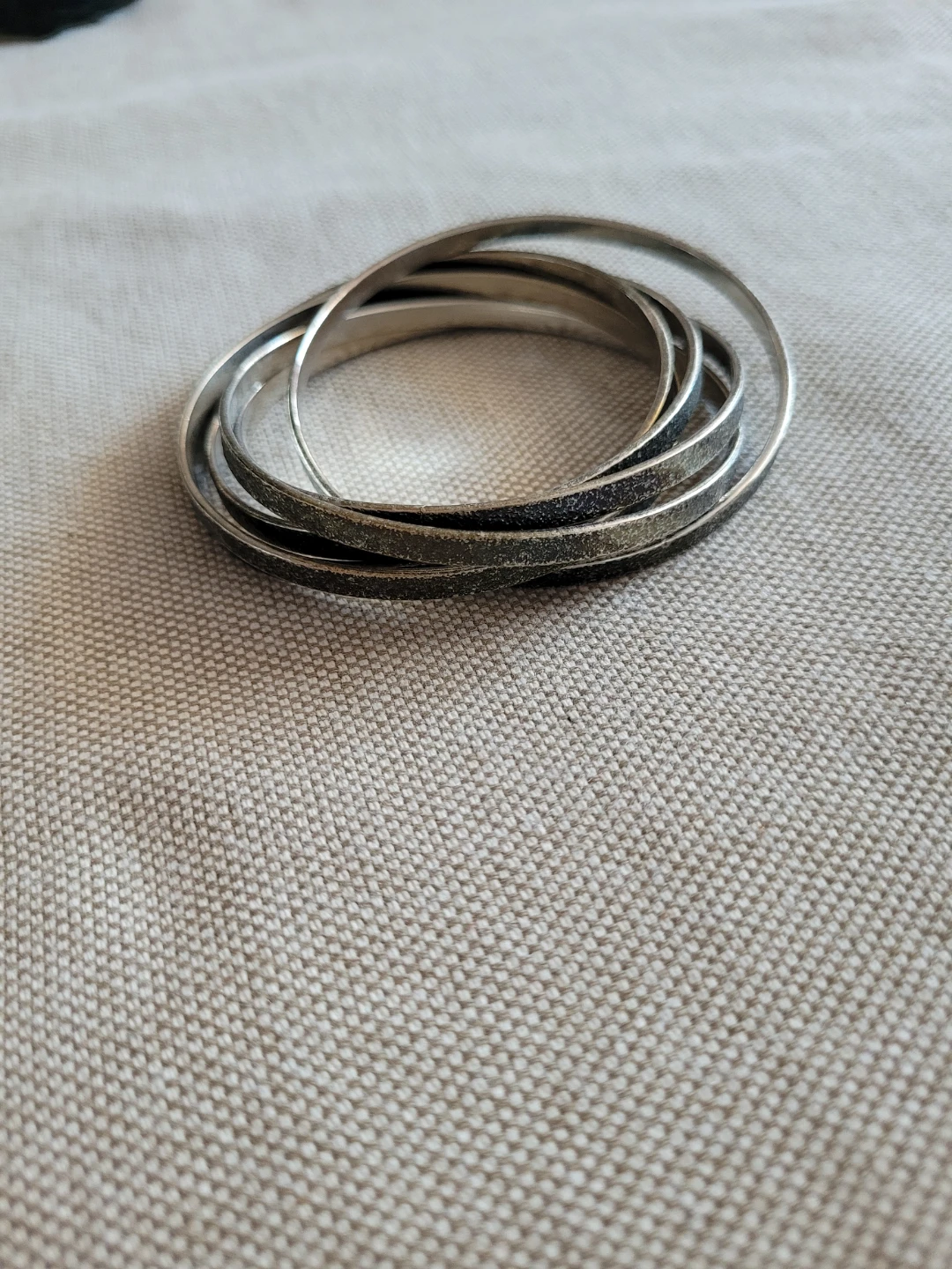 Set of 5 Sterling Silver Bangle Bracelets