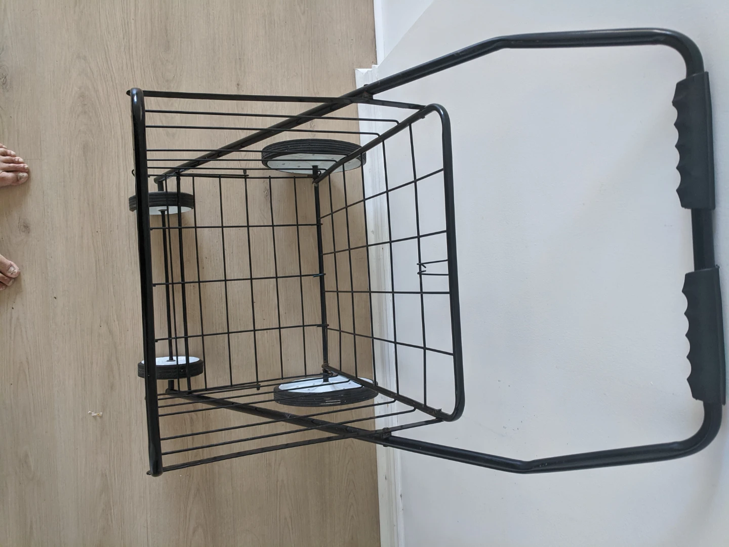 Black Folding Shopping Cart - photo 4