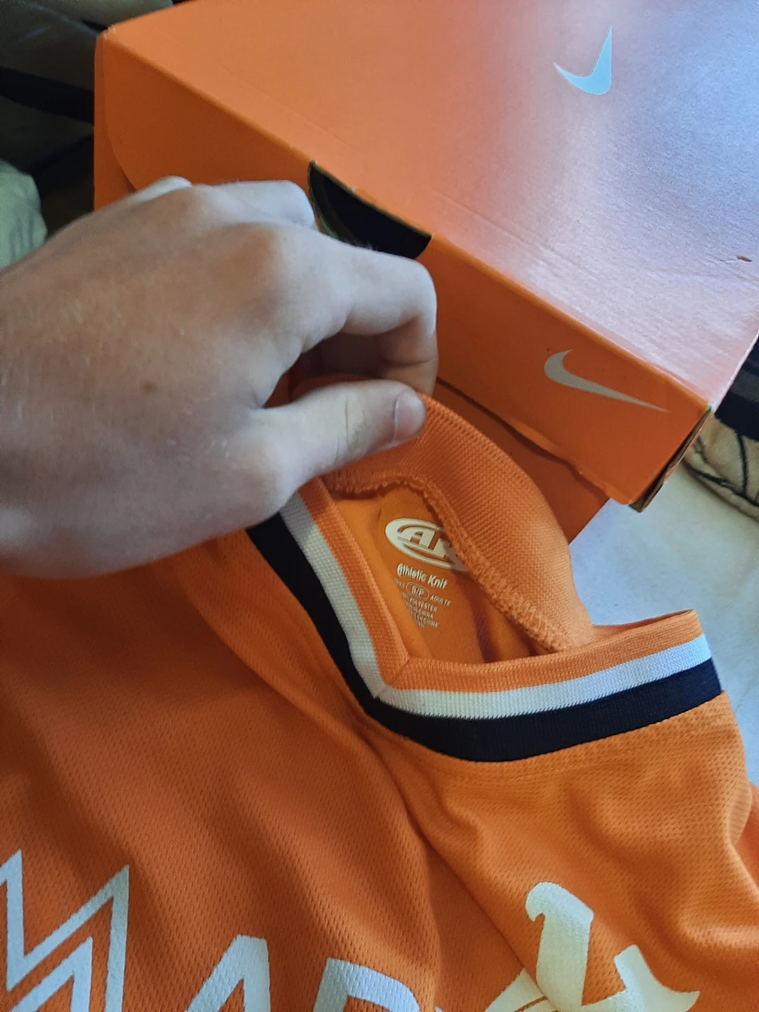 Orange Marlins Jersey Size small send offers - photo 2