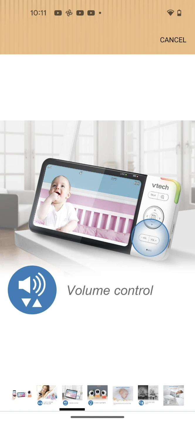 VTech RM5754HD Smart Wi-Fi Baby Monitor - photo 3