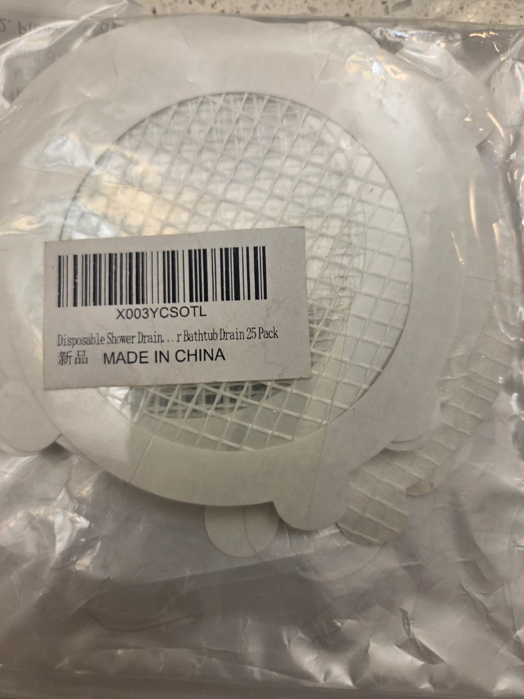 Disposable Shower Drain Covers - 21 pack