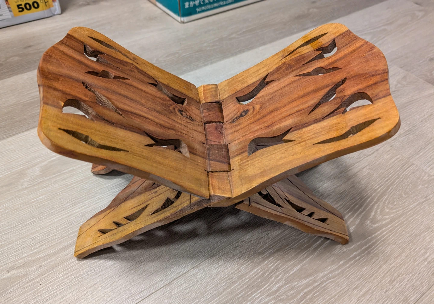 Wooden Carved Book Stand