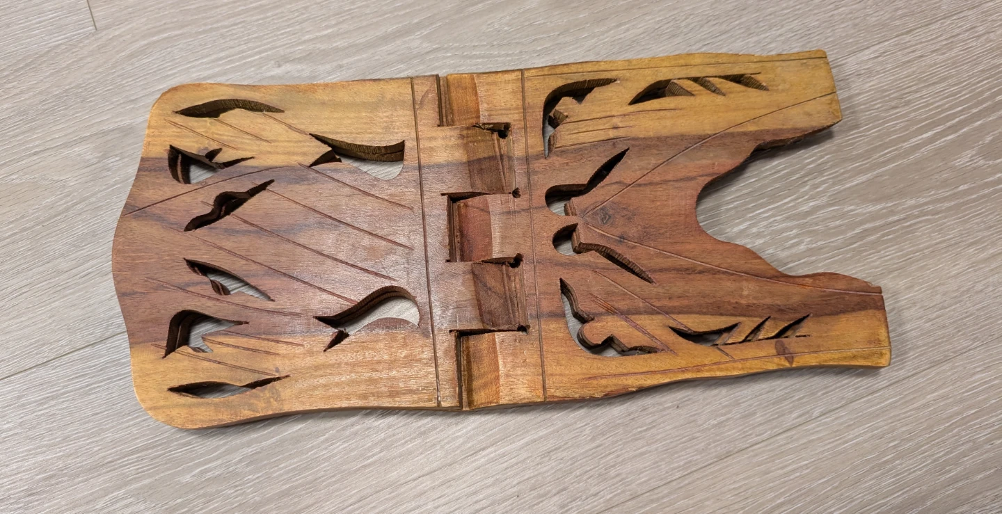 Wooden Carved Book Stand - photo 3