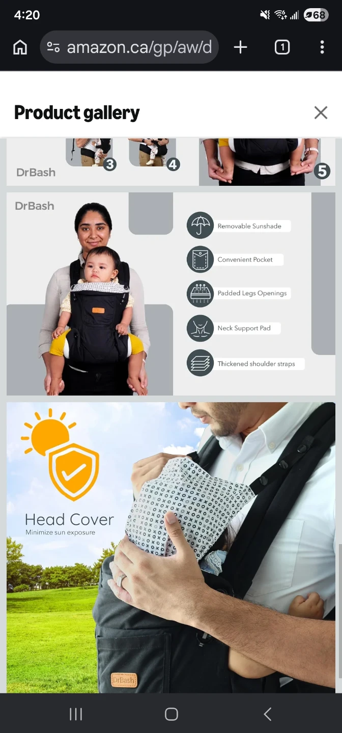 DrBash Baby Carrier - photo 3