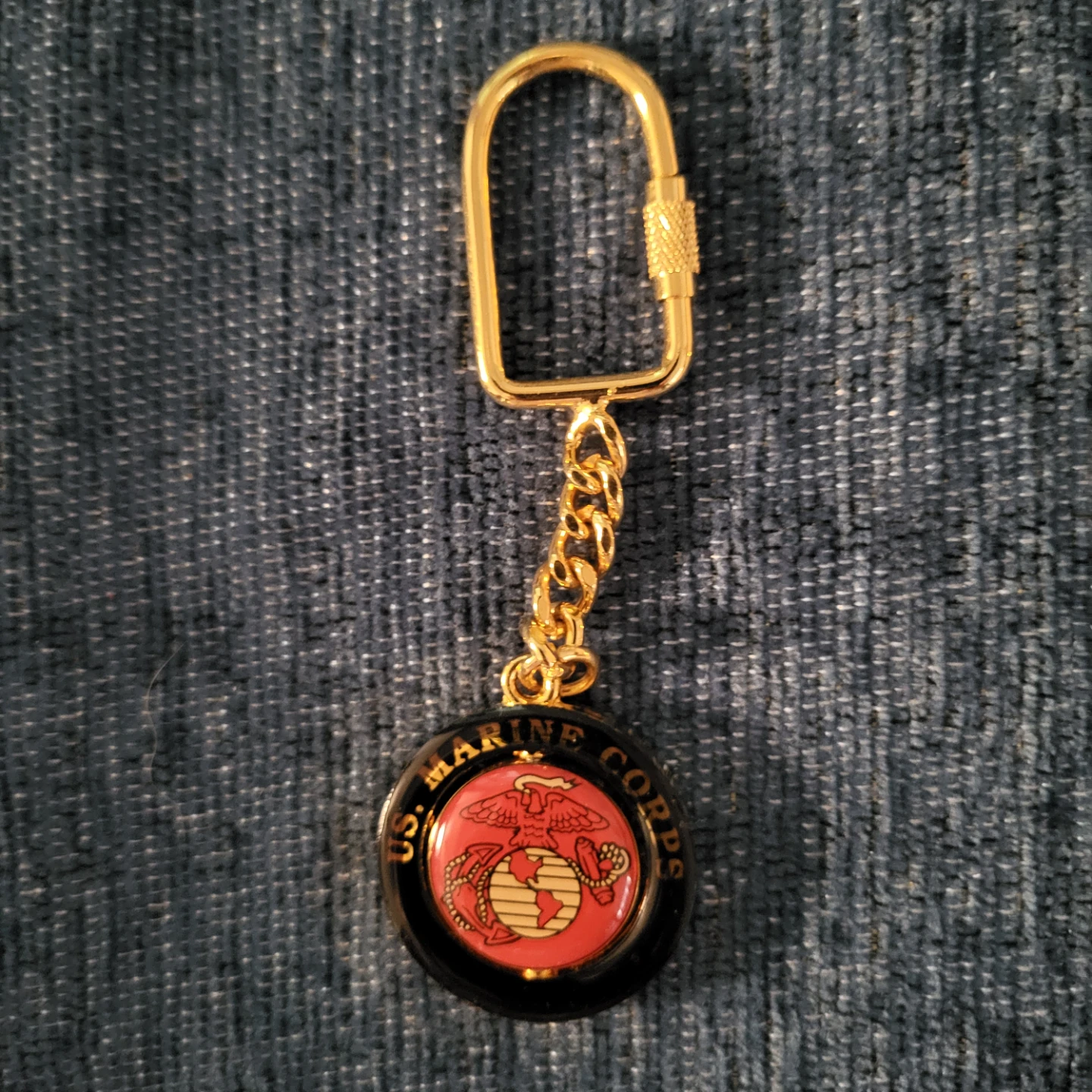 US Marine Corps Keychain with Emblem