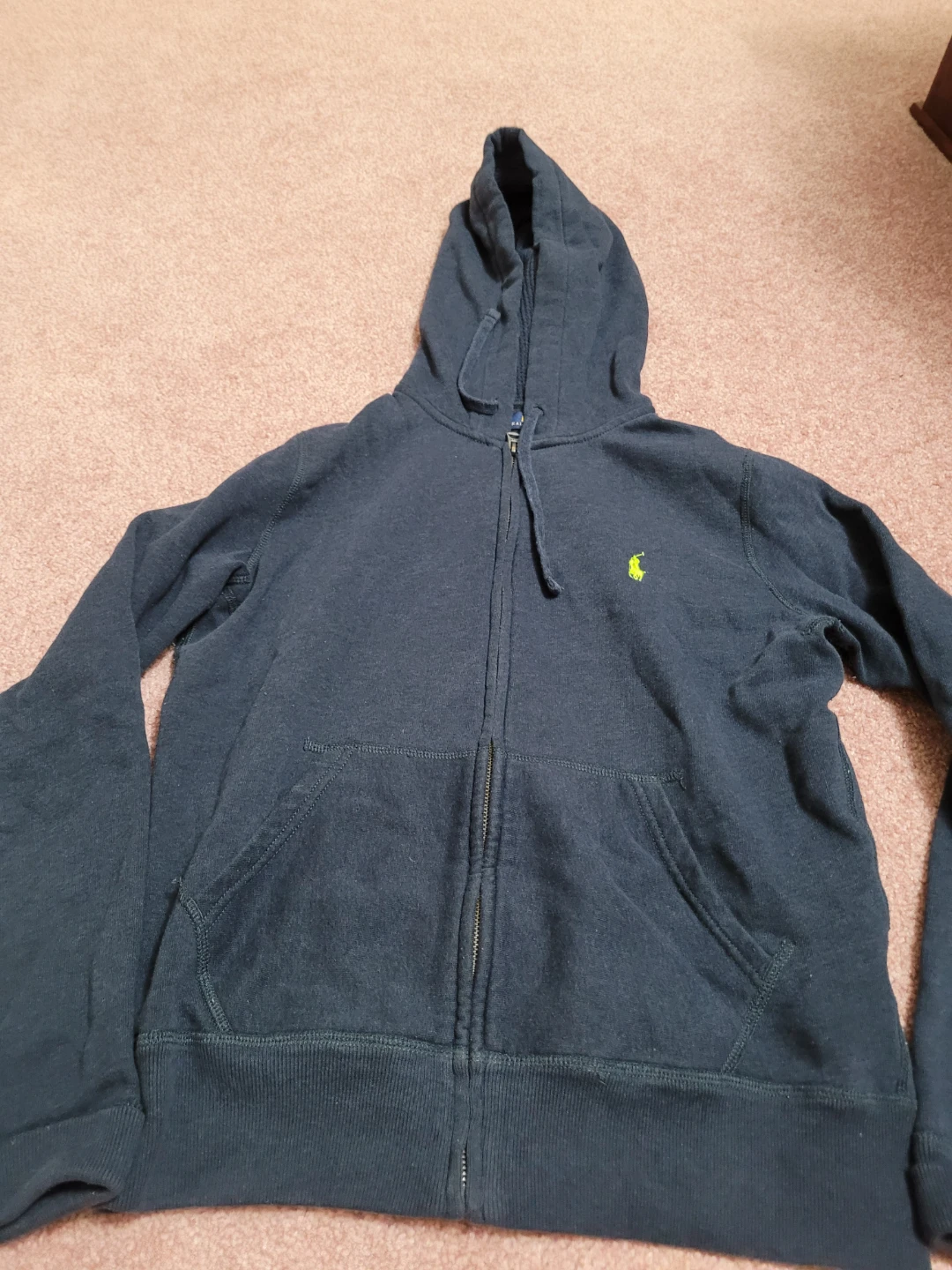 Navy Blue Polo Ralph Lauren Zip-Up Hoodie