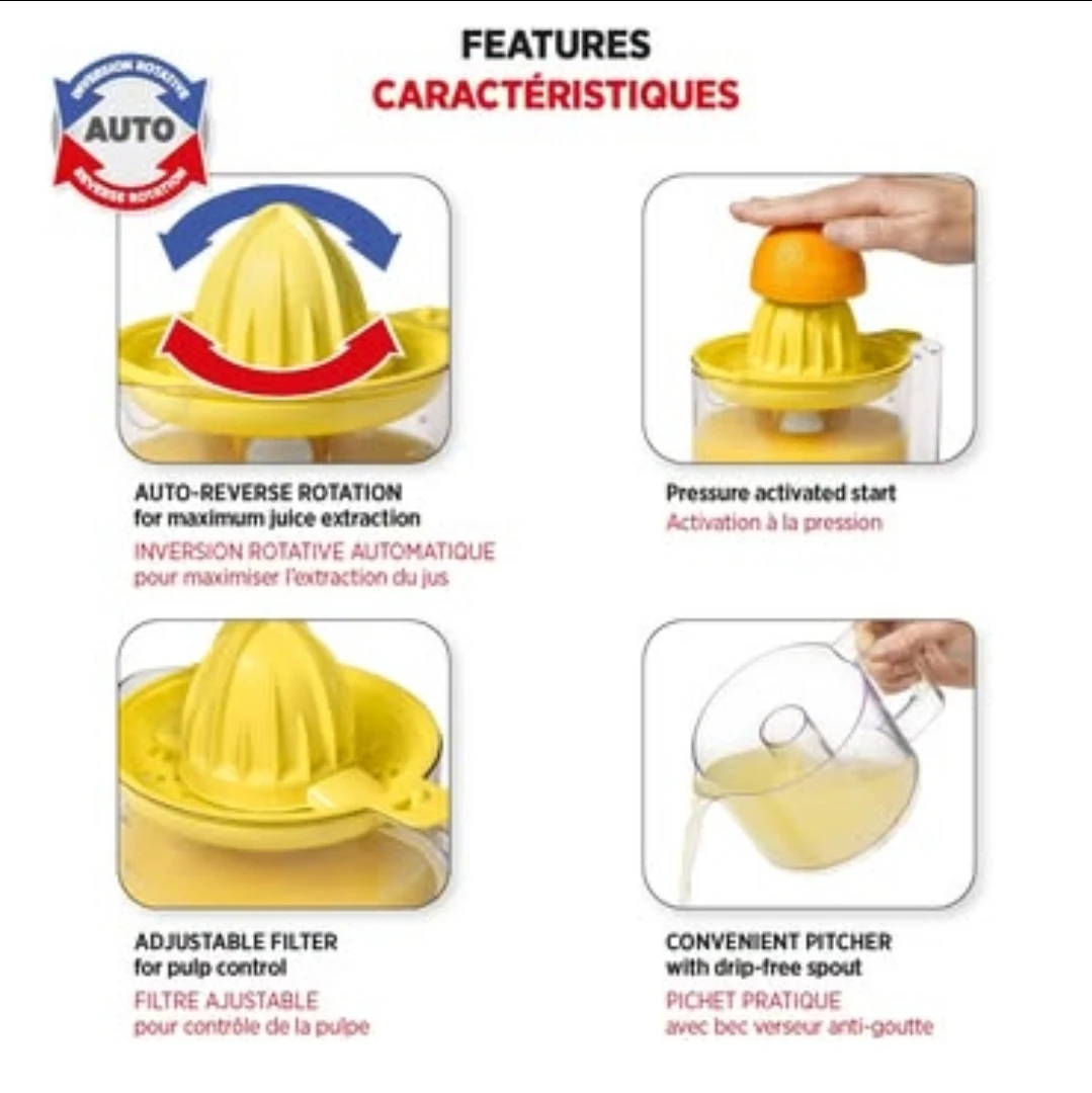 Starfrit Electric Citrus Juicer, 800ml - photo 3