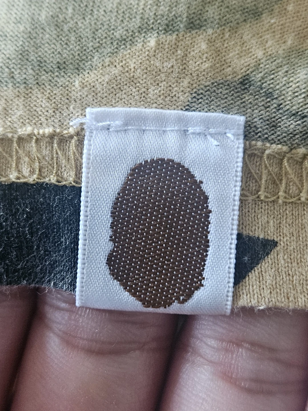 Authentic Vintage Yellow Camo BAPE Men's Shirt - photo 4