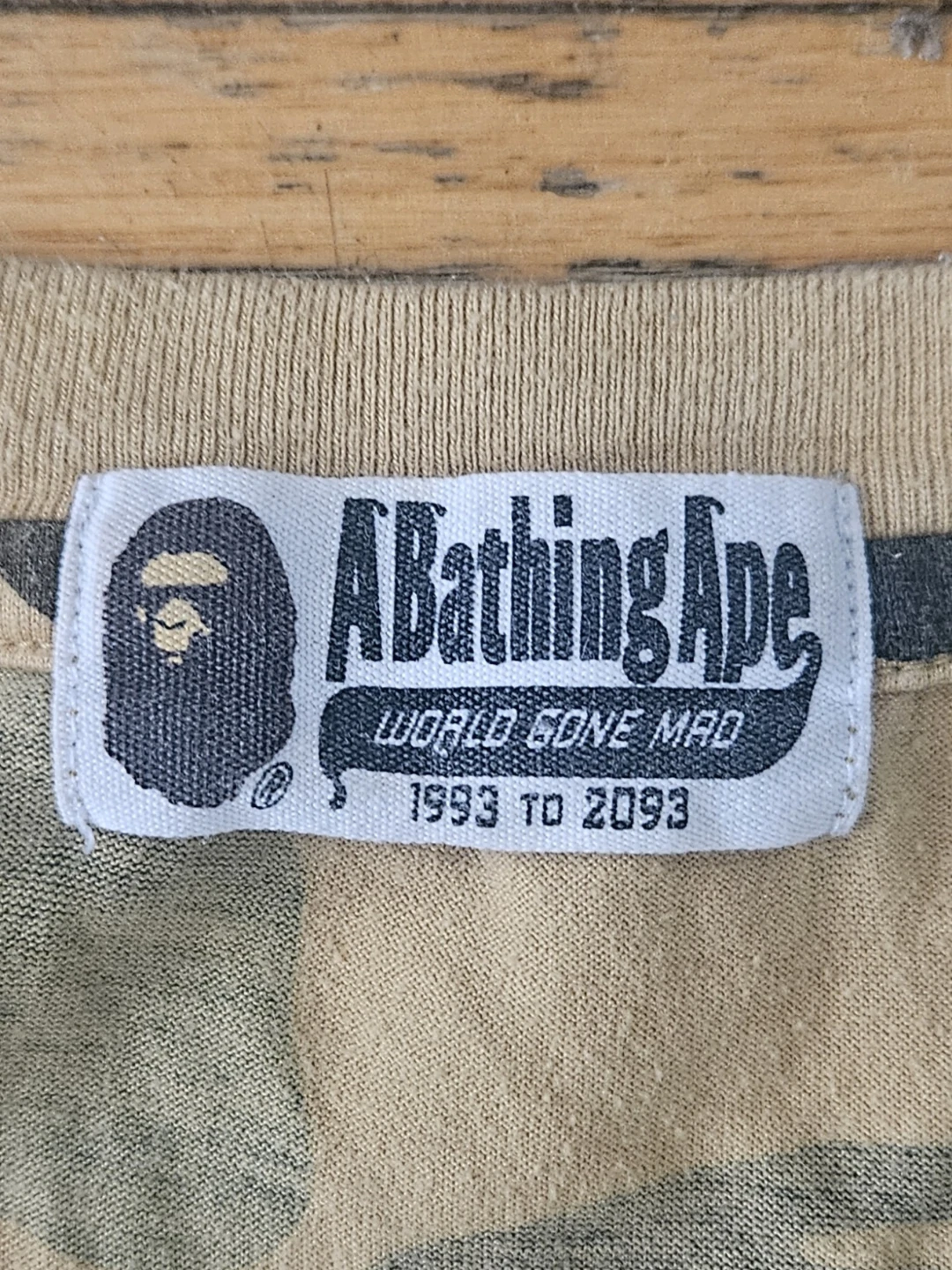 Authentic Vintage Yellow Camo BAPE Men's Shirt - photo 5