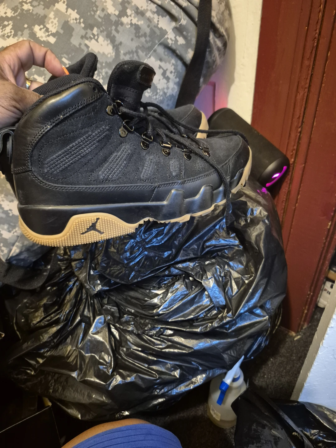Jordan 9 Retro Boots Black Gum - photo 4