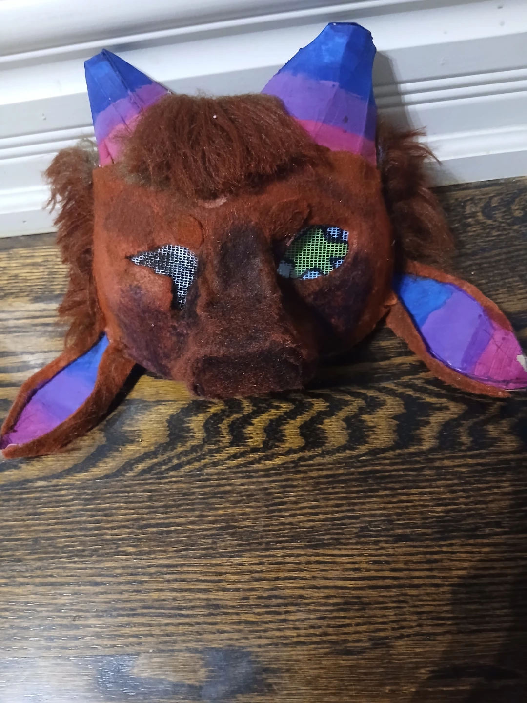 Handmade therian bisexual cos mask