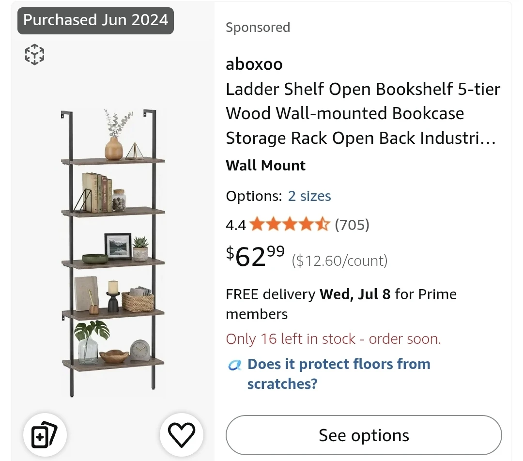 Ladder Shelf