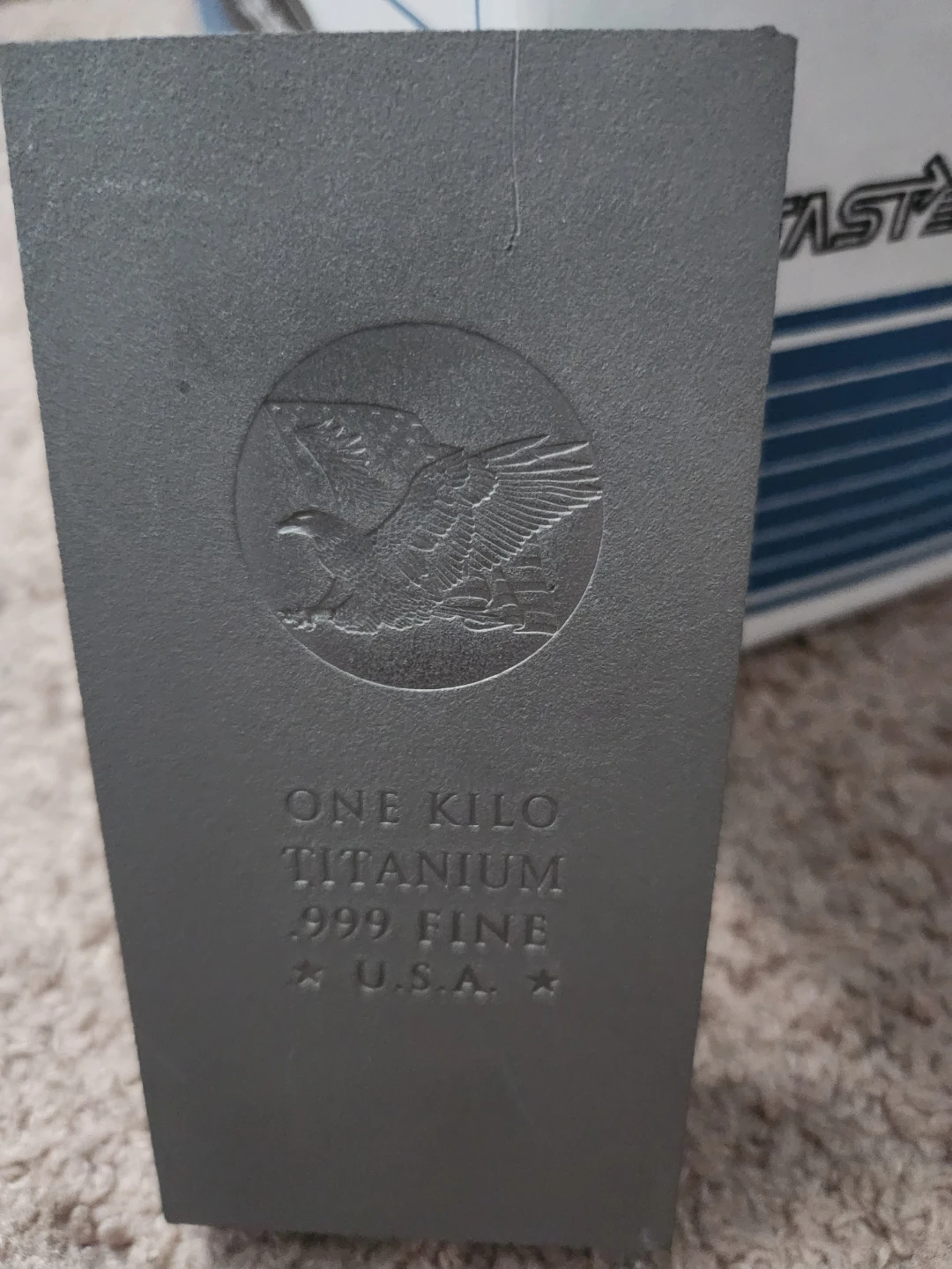 1 KILO TITATIUM BAR  .999 FINE MADE IN USA - photo 2