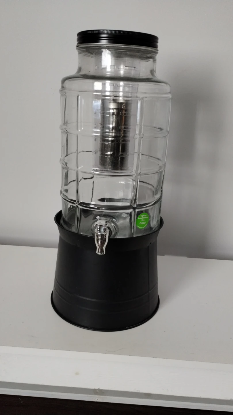 Glass Beverage Dispenser with Infuser