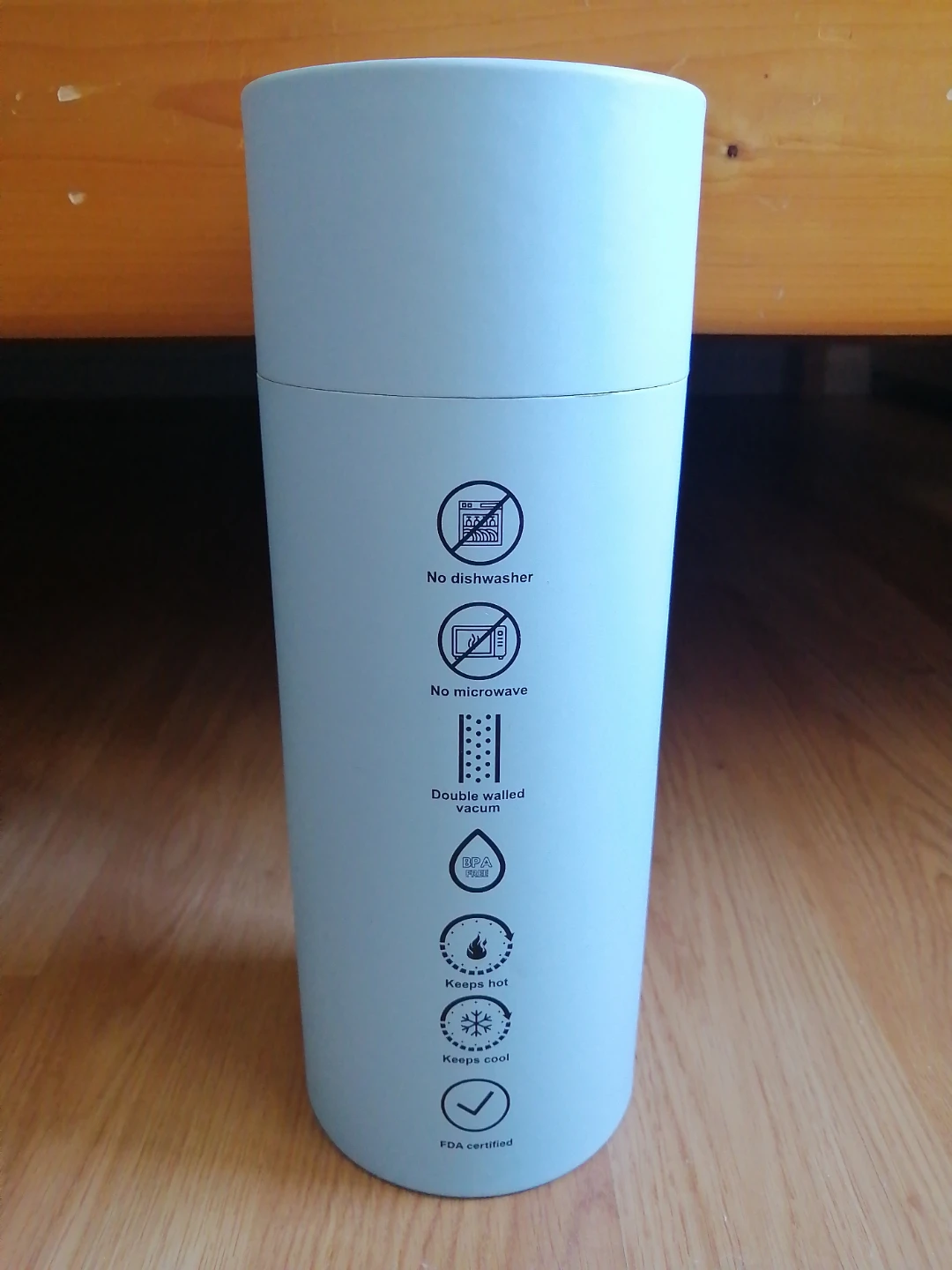 Blue Bubble Tea Tumbler with wide Straw - photo 3