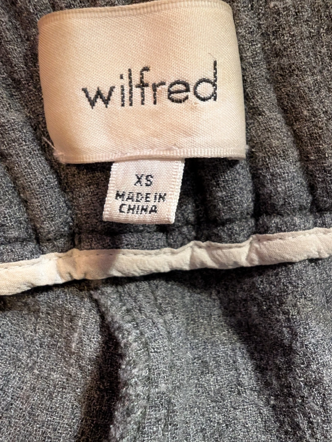 Wilfred Grey Wool Blend Ruched Jogger Pants - photo 5