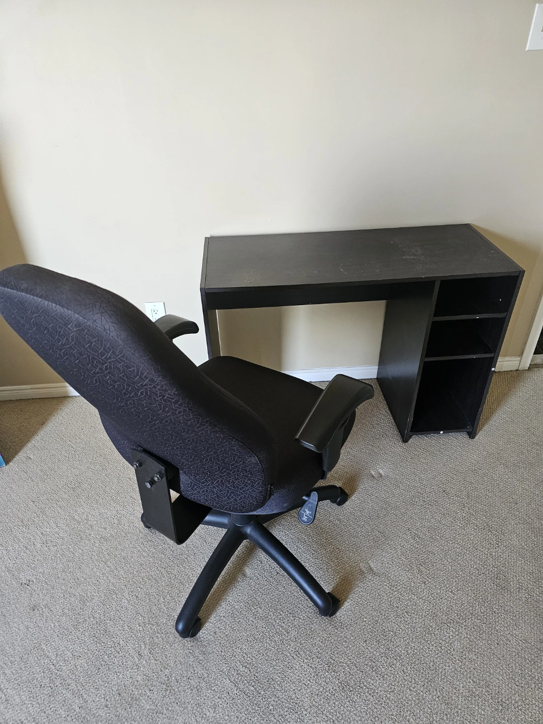 Office Desk and Ergonomic Chair Set
