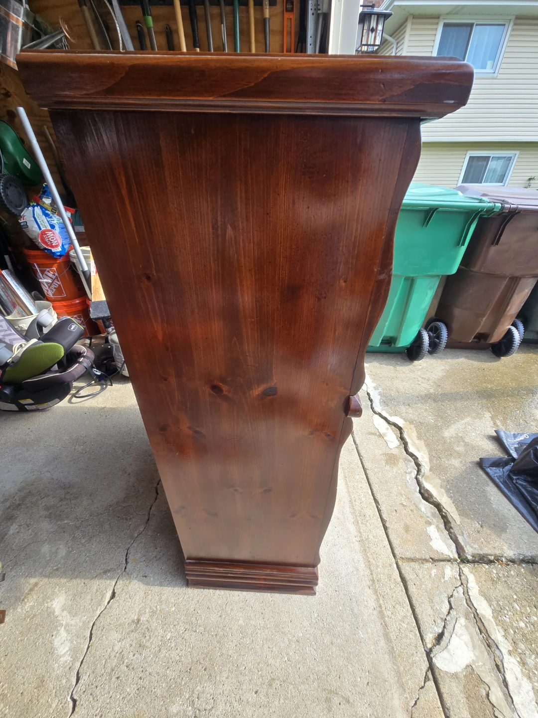 Wooden Dresser with Ornate Drawer Pulls - photo 3