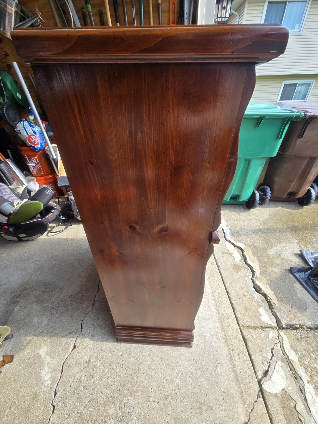 Wooden Dresser with Ornate Drawer Pulls - photo 4