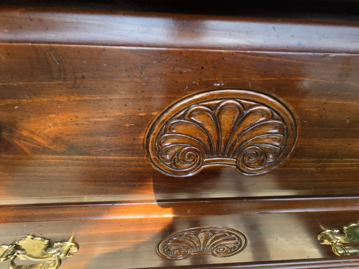 Wooden Dresser with Ornate Drawer Pulls - photo 5