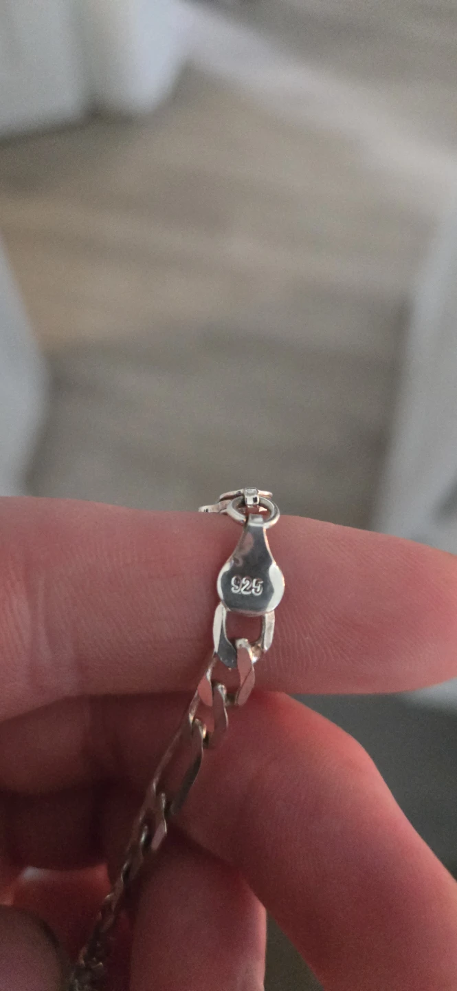 Sterling Silver Figaro Chain Necklace - photo 4