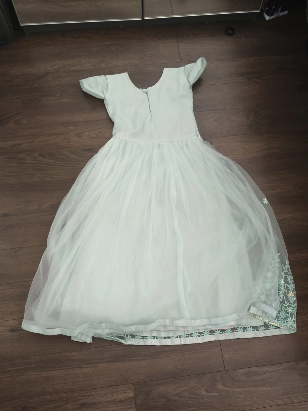 Mint Green Embroidered Dress - photo 2