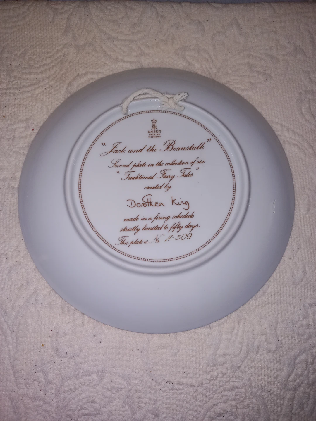 Jack & The Beanstalk Plate - Made in West Germany - photo 3