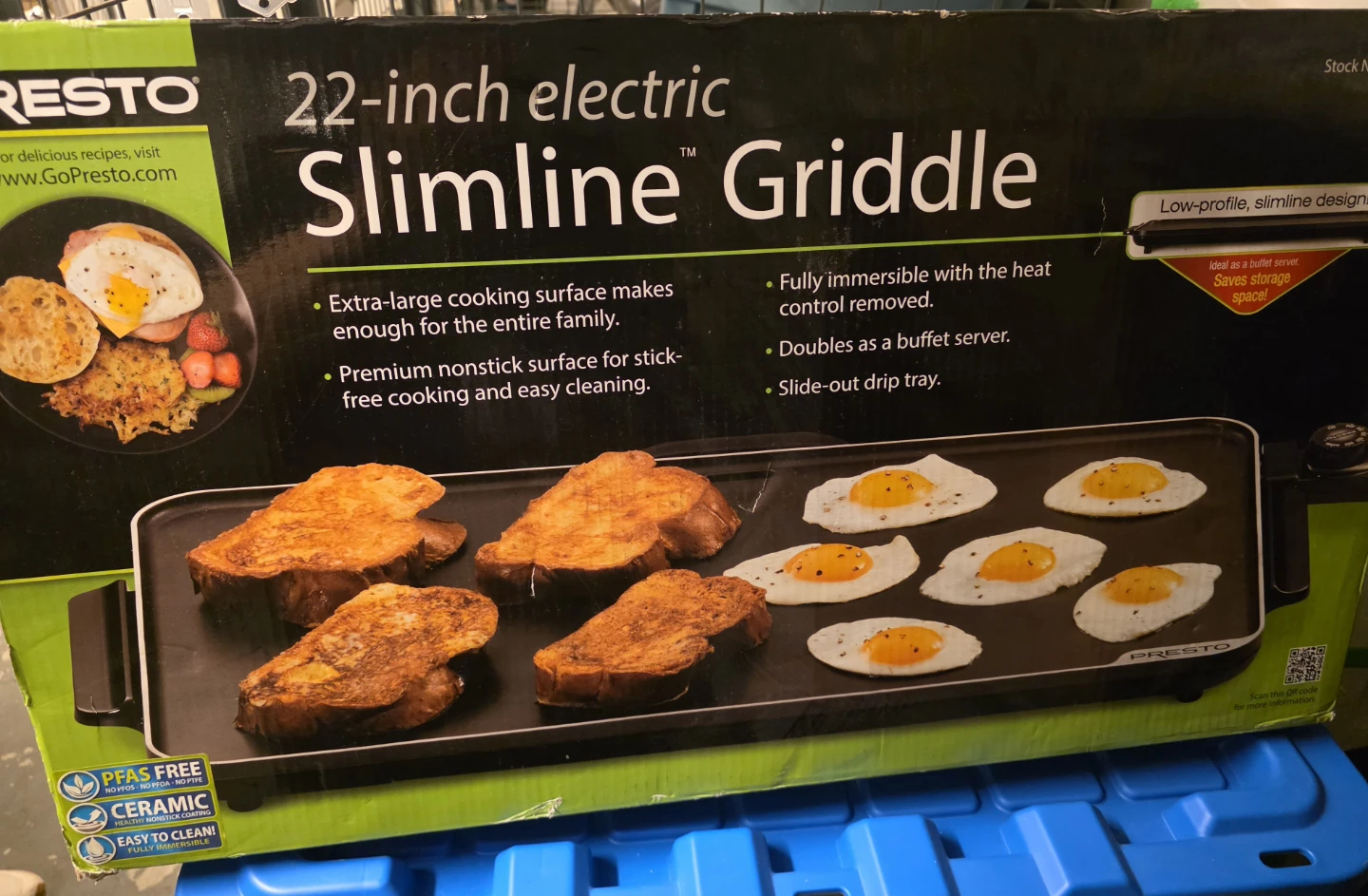 Presto 22-inch Slimline Electric Griddle
