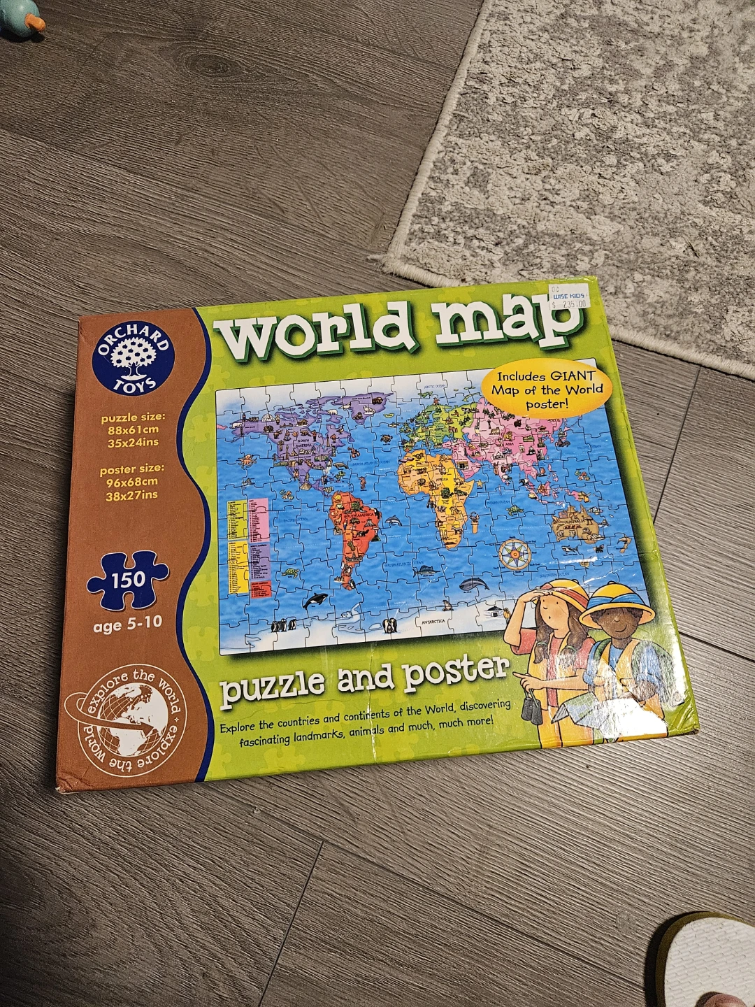 Orchard Toys World Map Puzzle and Poster