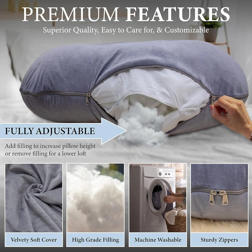 ChillMom Pregnancy Pillow - Grey - photo 2