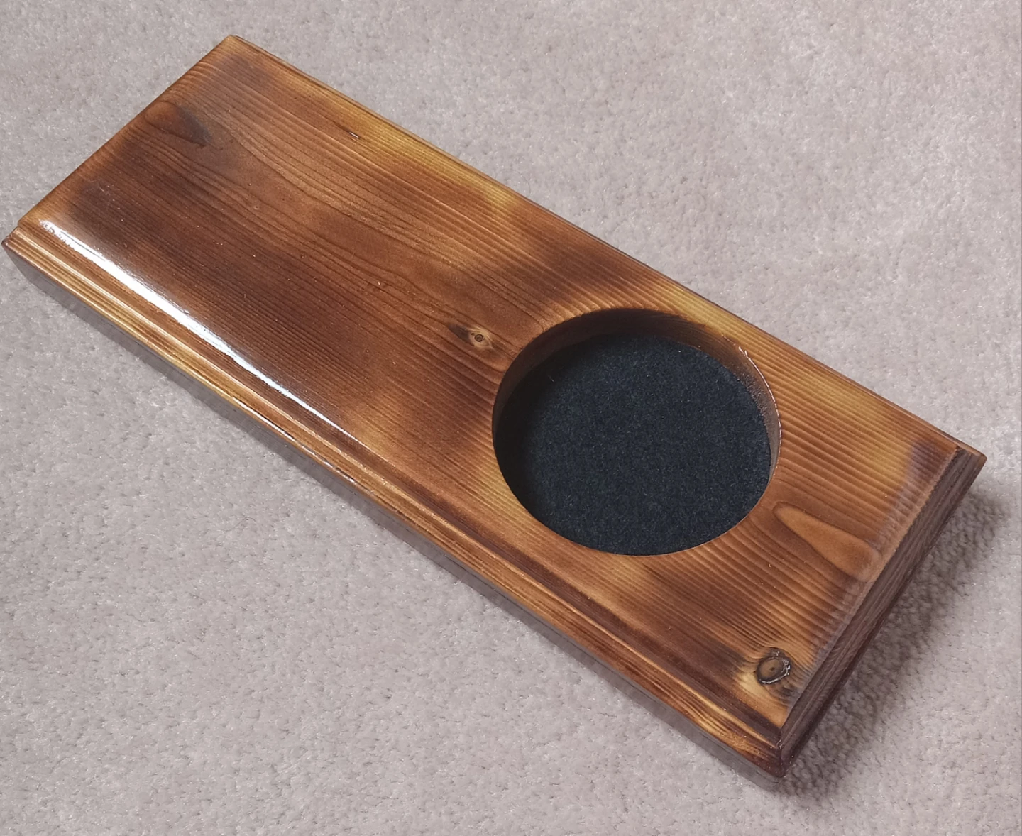 Wooden Armrest Cup Holder for Whiskey - photo 2