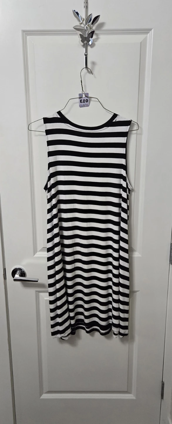 2X Time and Tru Striped Sleeveless Dress - photo 3
