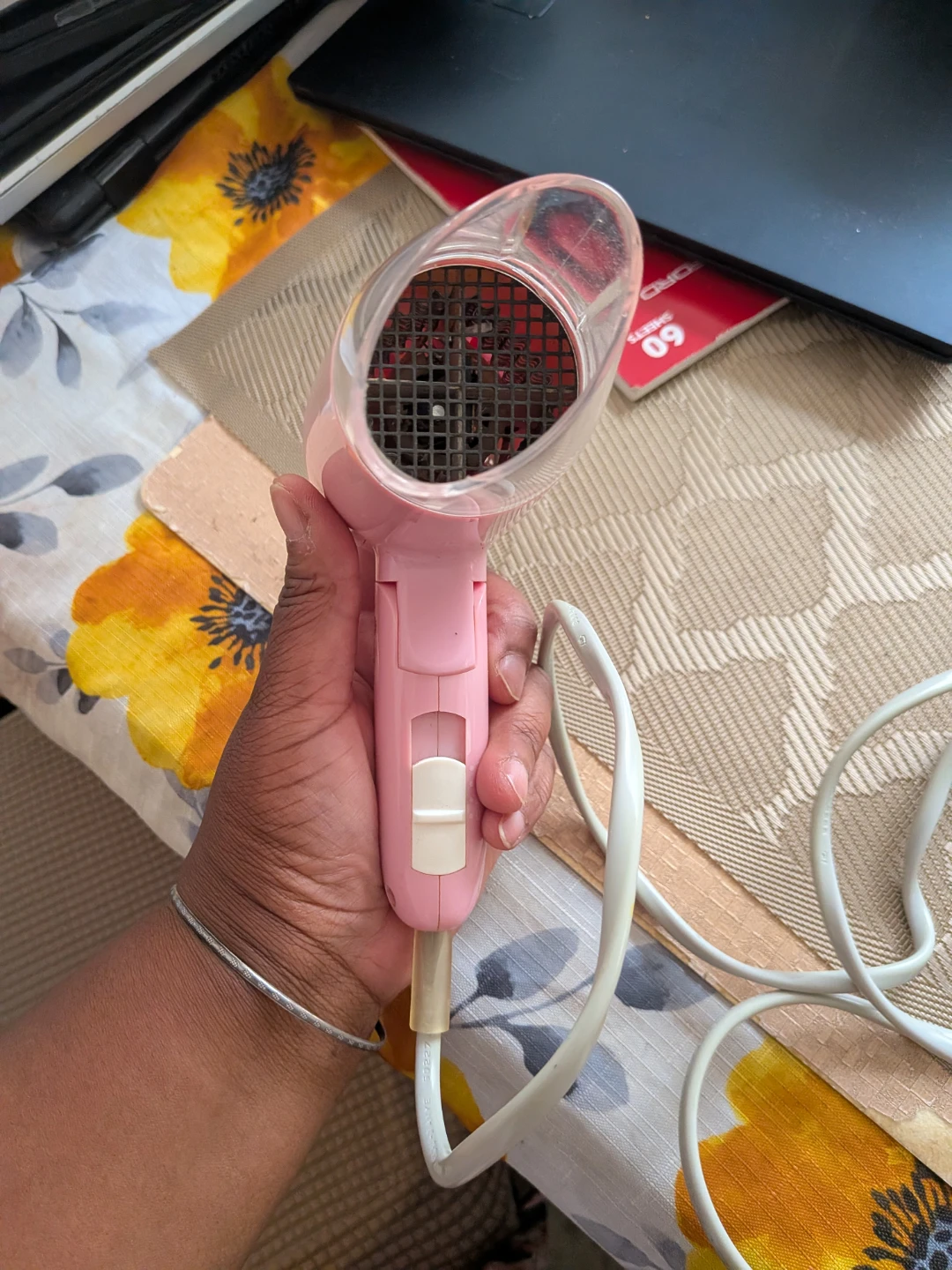 Pink Compact Hair Dryer 850W - photo 4