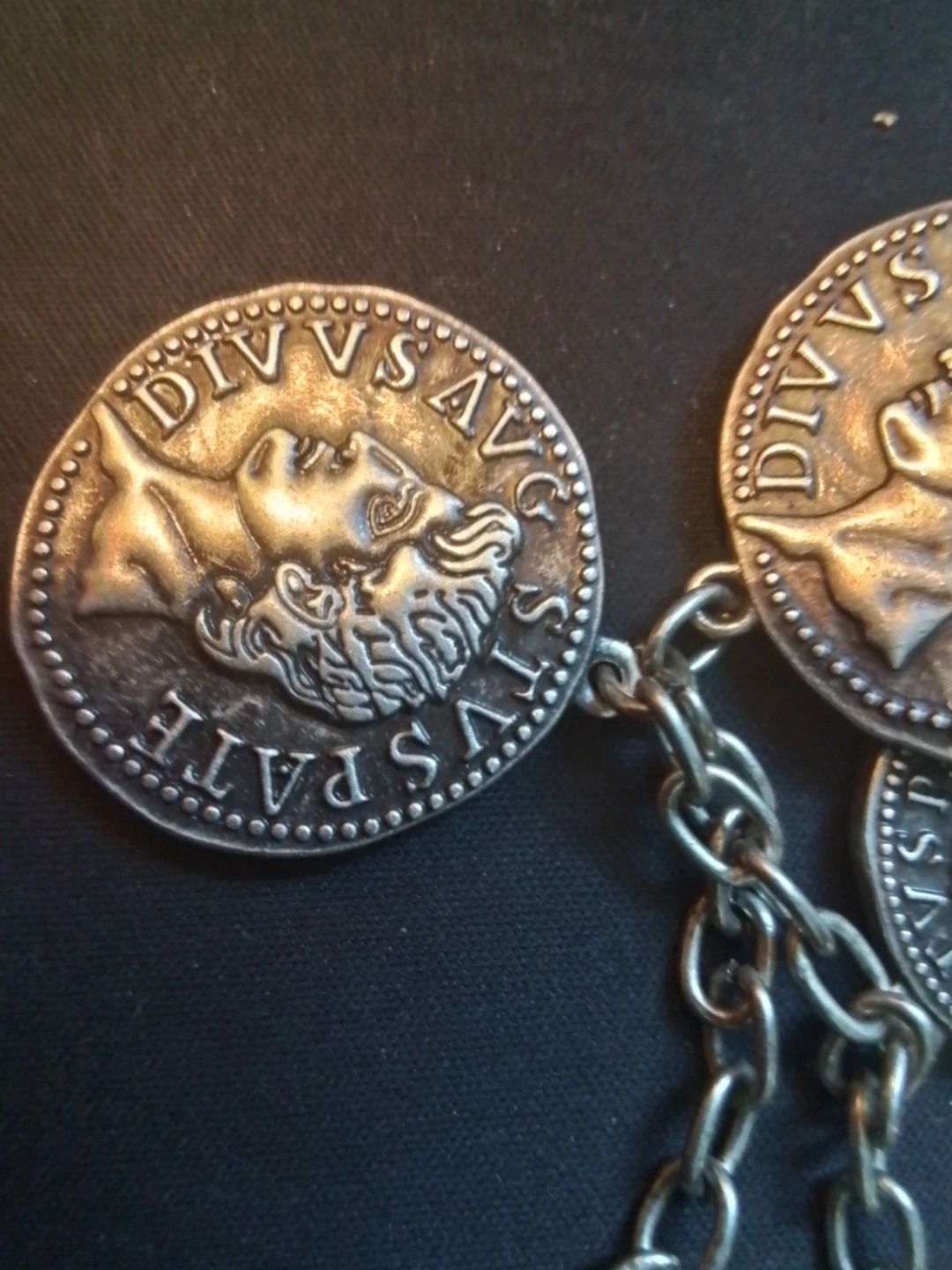Grand Tour Venice Winged Lion Coin Charm Bracelet Brooch Set - photo 3
