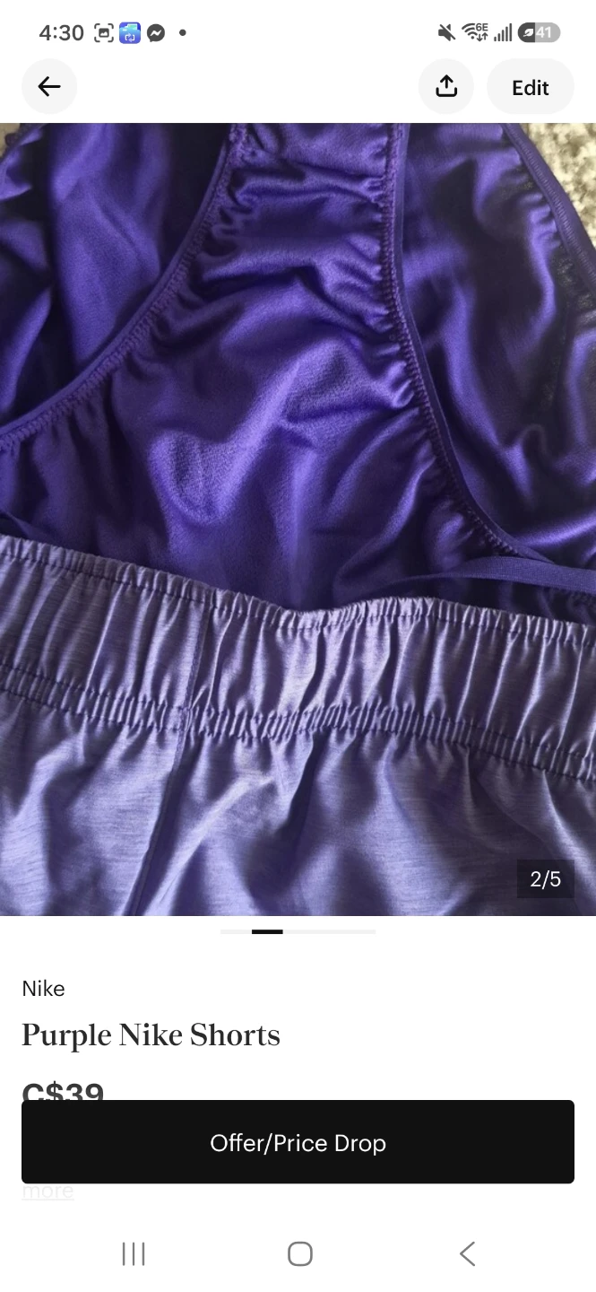 Nike Purple Running Shorts - photo 2