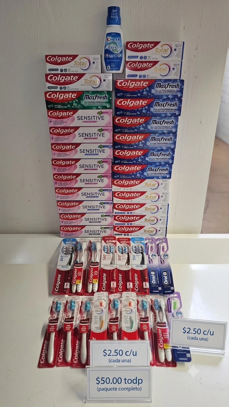 Colgate Toothpaste and Crest Mouthwash Bundle