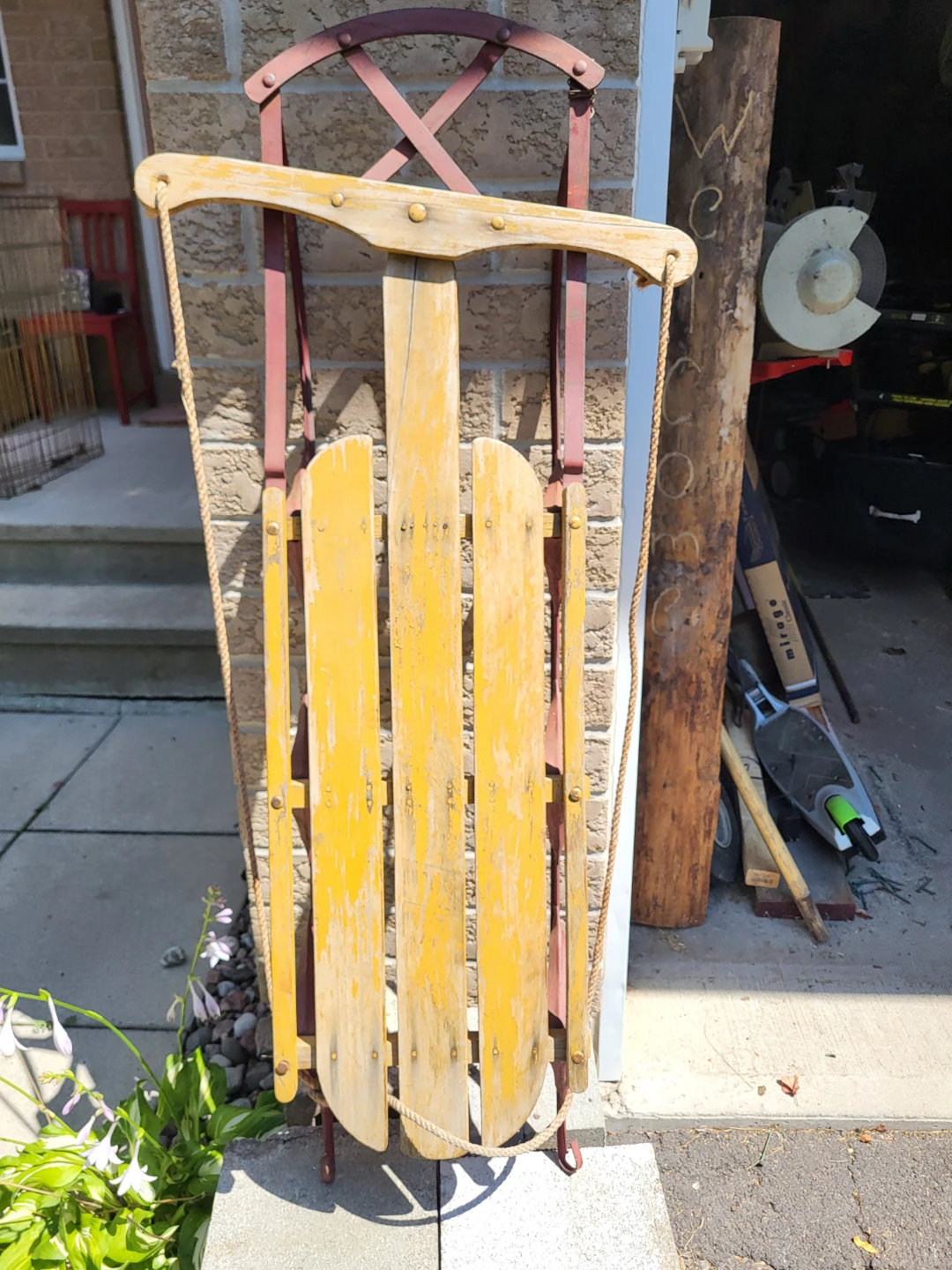 Vintage Wooden Sled