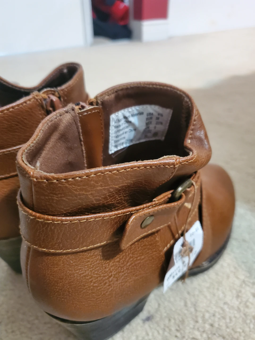 Brown Ankle Boots with Straps - photo 4