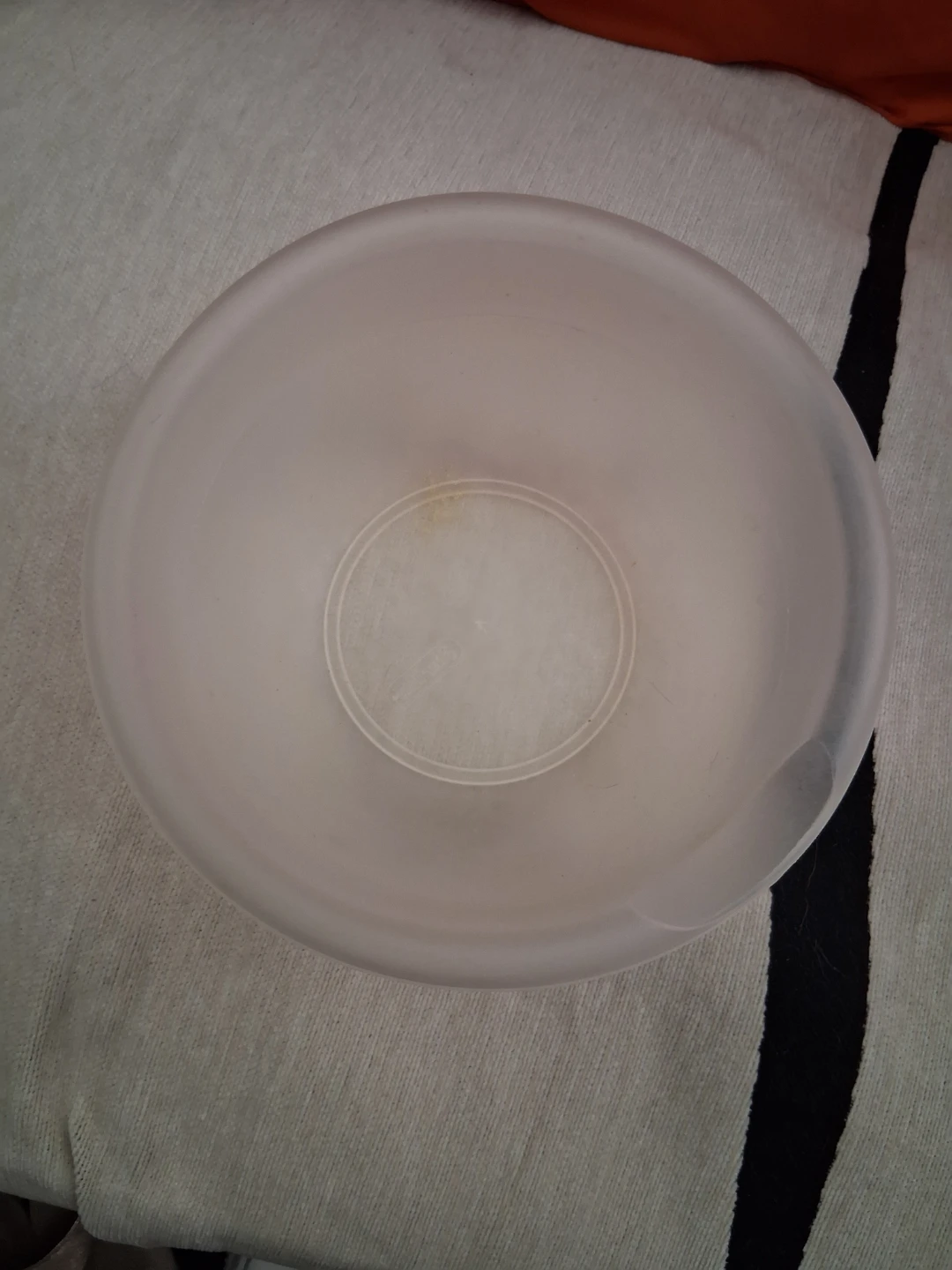 Frosted Plastic Mixing Bowl